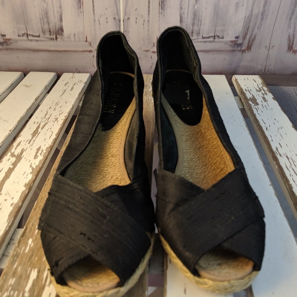 lauren ralph lauren wedge womens 8.5 shoes comfort‎ - Picture 7 of 8